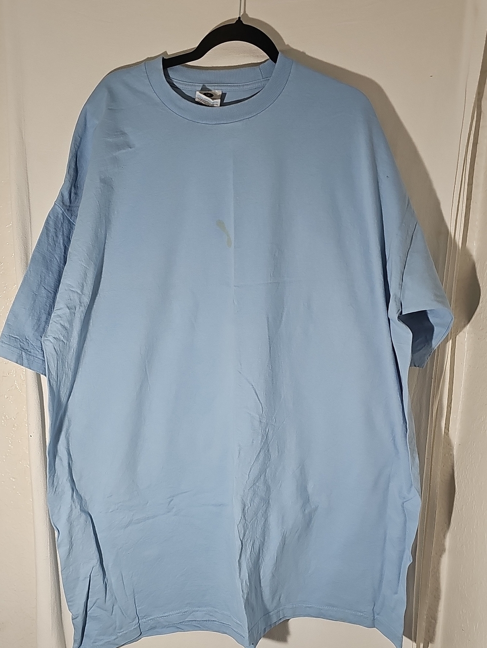 Classic Light Blue Crew Neck Short Sleeve Tee